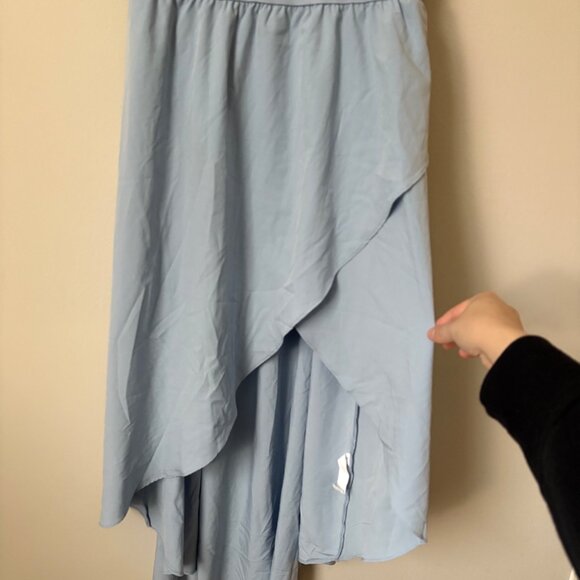 NEW Halara Breezeful High-Low Flowy Side-Slit Quick Dry Midi Dress Medium Blue - Picture 4 of 9